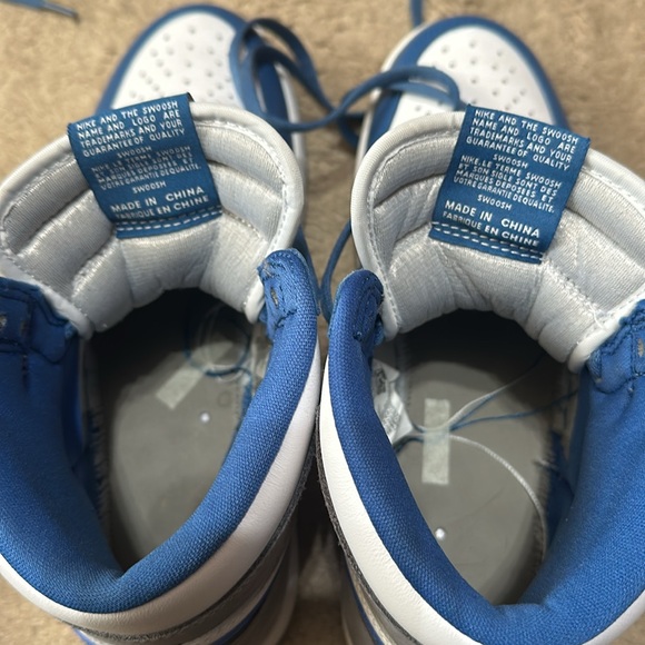 Mens Jordan 1 Retro High OG True Blue - Picture 7 of 10